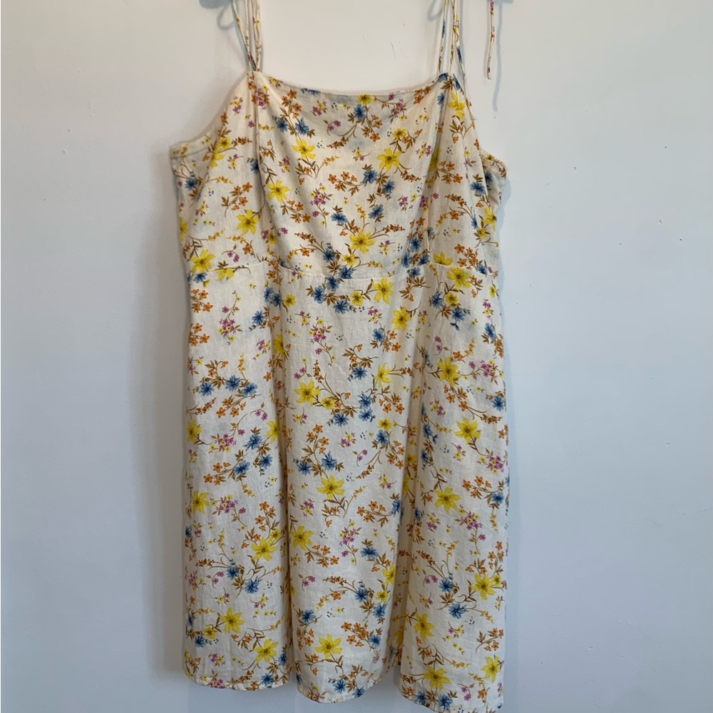 Old Navy Linen Blend Strappy Beachy Sun Dress XXL